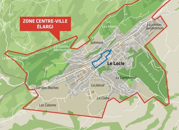 Macarons de stationnement au Locle