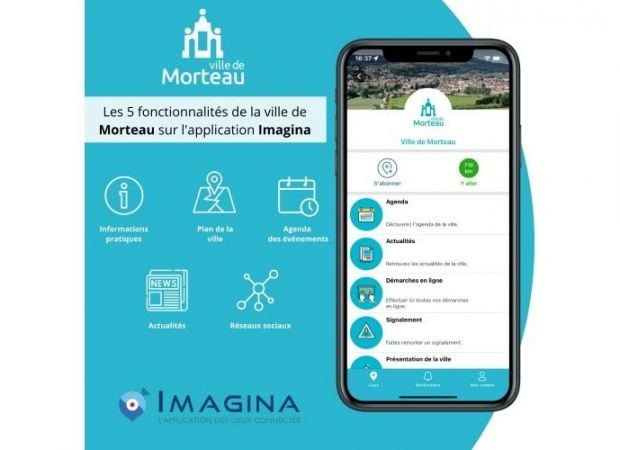La Ville de Morteau intègre Imagina, l'application des lieux connectés
